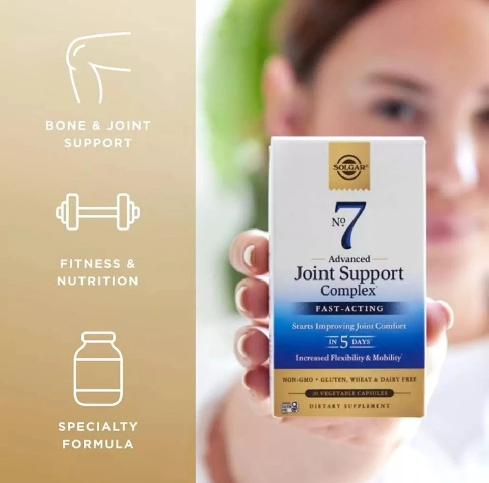 Solgar Nº 7 cápsulas vegetales Join Support - 90 unidades caducan 04/2027 Foto 3 de 4