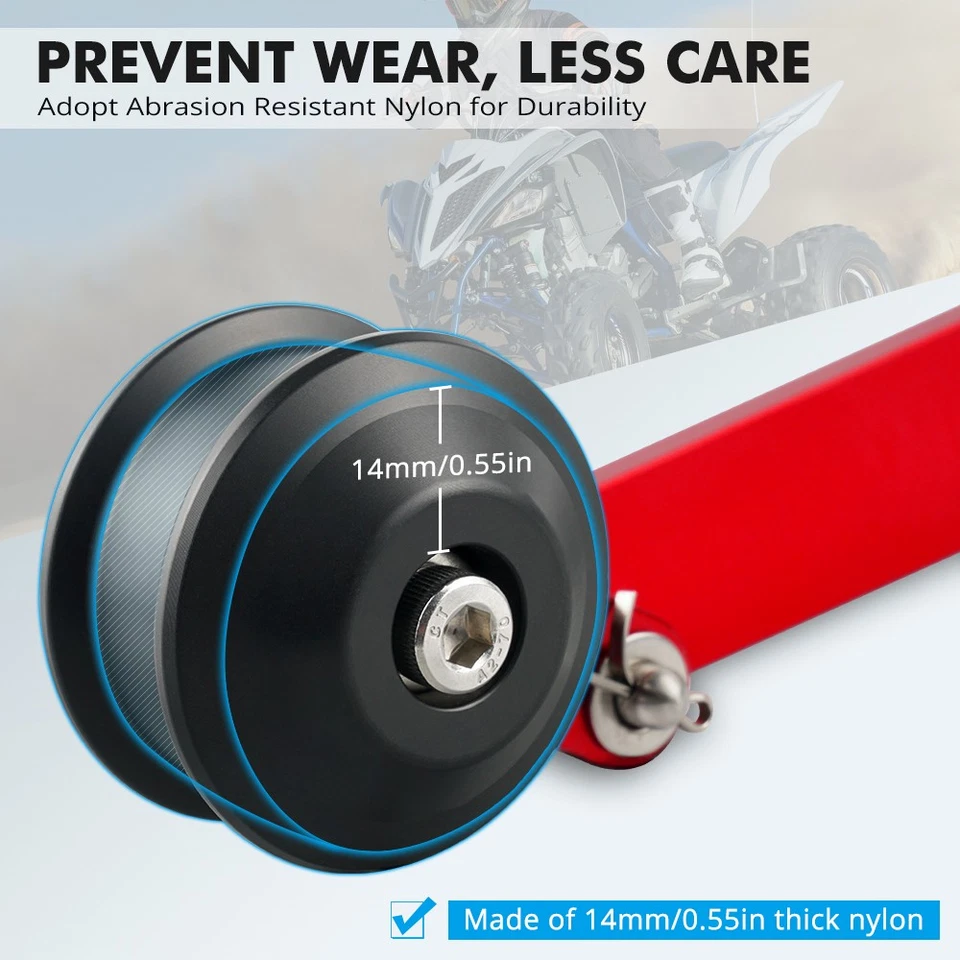 NICECNC Chain Tensioner Footpeg Roller For Yamaha Raptor 700 YFM700R 2013-2024 - Image 4 of 4