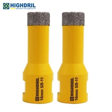 2pcs 16mm Diamond Drilling Core Drill Bits for Granite Marble Hole Saw Cutter