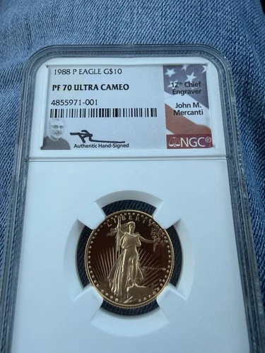 1988 Eagle Gold Pf 70 Ultra Cameo
