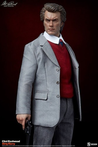 Dirty Harry Clint Eastwood Harry Callahan 1:6 Figur Sideshow 30,5 cm OVP Neu - Picture 7 of 24