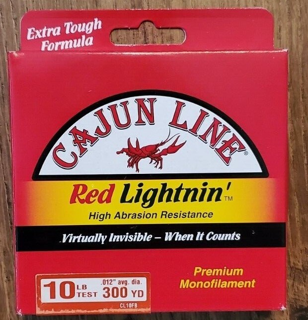 Red Mono Fishing Line 300yd Cajun Red Cast Monofilament