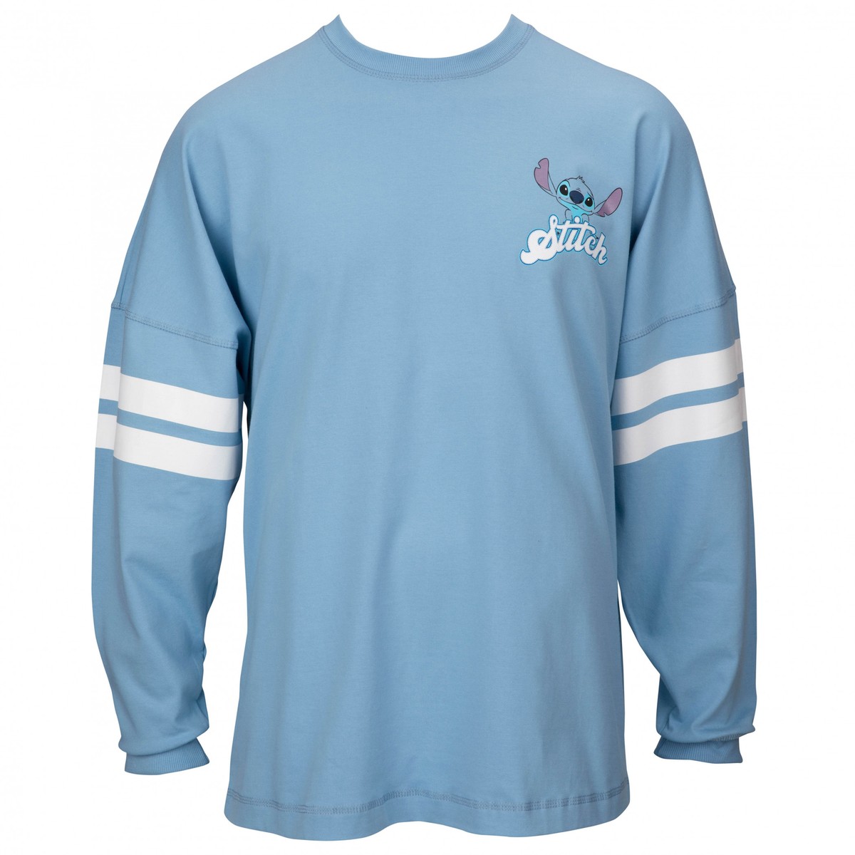 Lilo and Stitch Collegiate Front and Back Long Sleeve Shirt Blue 