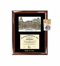 University of Arkansas Graduation Custom Frame Emboss Lithograph Diploma Degree 