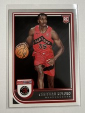 2022-23 Panini NBA Hoops Christian Koloko Basketball Rookie Card #261 Raptors RC