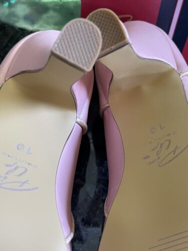Pin Up Couture Women’s 10 High Heels Smitten-04 Baby Pink Faux Leather NIB READ - Picture 13 of 24