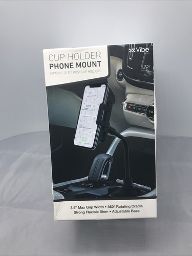 Vibe 3.5” Max Cup Holder Phone Car Mount Cradle GPS Adjust-Tech (3-0) - Picture 5 of 6