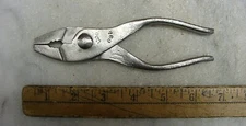 Vntg Unbranded USA 6-1/16" Narrow Jaw Slip Joint Pliers,1/8" Jaws,Excellent
