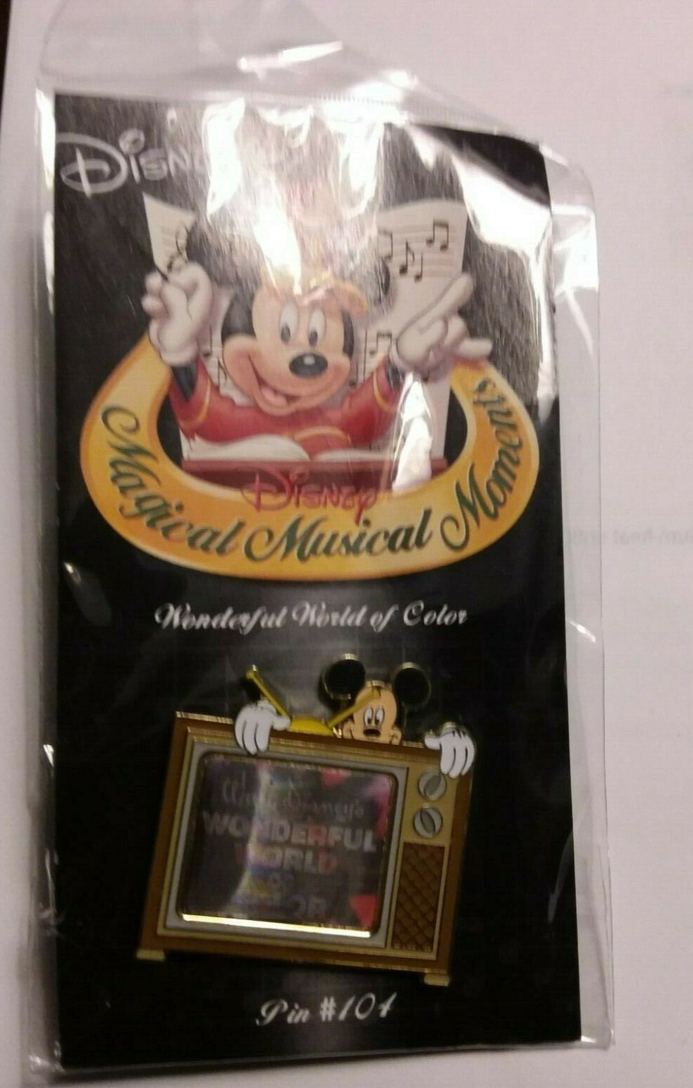 Disney Magical Musical Moments Pin #104 Wonderful World Of Color TV Mickey Mouse