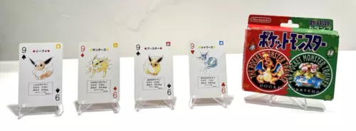 Eevee Jolteon Flareon Vaporeon 1996 Pokemon Poker Playing Cards Charizard Deck