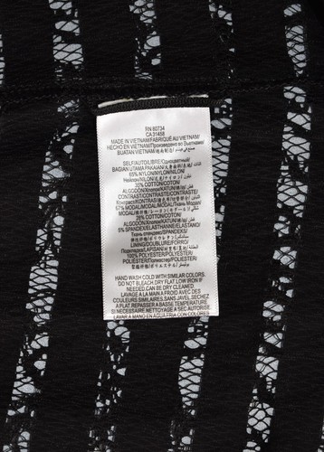 A6 NWT BCBG MAXAZRIA Black Cotton/Nylon Blend Lace Bomber Jacket Size S $198 - Picture 5 of 5