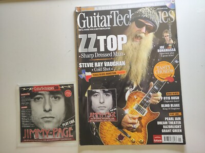 Guitar Techniques Jan 2008 + CD Disk ZZ TOP/Pearl Jam/DREAM THEATRE/RAZOR LIGHT