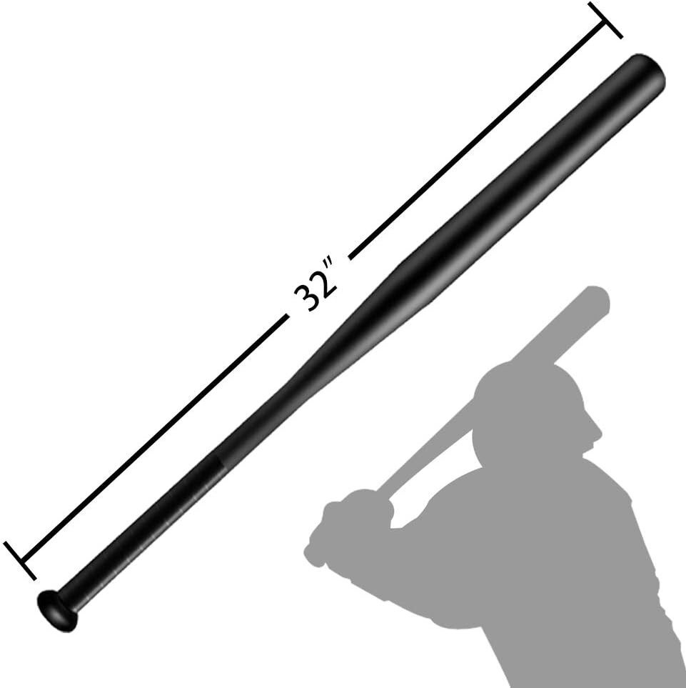 Batte de baseball japonaise en acier 32 pouces avec sac de transport [ noir