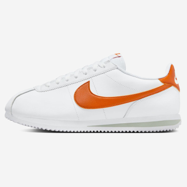 Кожаные кроссовки Nike Cortez White&Orange Swoosh (DM4044-102) Доставлены в кратчайшие сроки