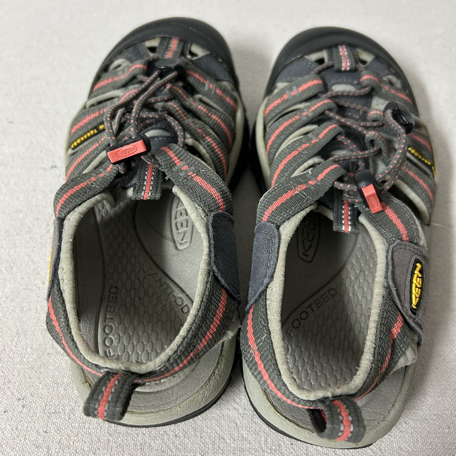 Sandali Keen donna 6 grigio corallo Newport H2 impermeabili slip on elastici outdoor