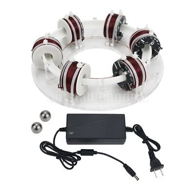 Ring Accelerator 6-Coil Version Unassembled Magnet Scientific Experiment Toy Kit