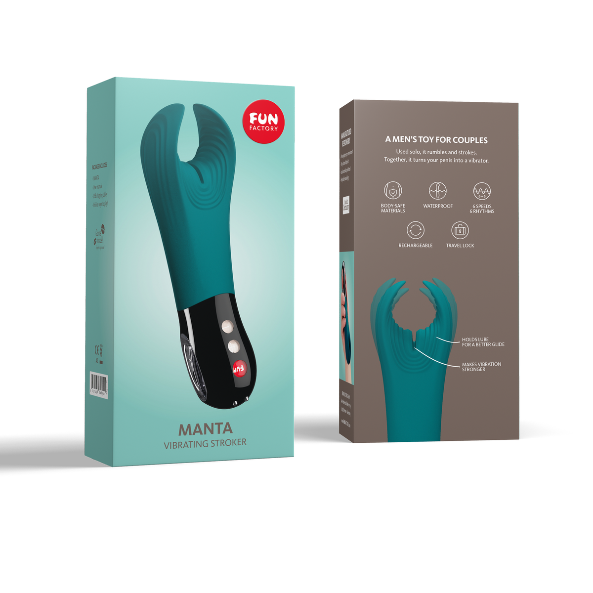Fun Factory Manta Penis Vibrating Male Masturbator Stroker | Cock Vibrator  Sex | eBay UK