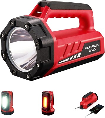 Klarus RS10 Multifunktionale Strahler Taschenlampe Neu in OVP