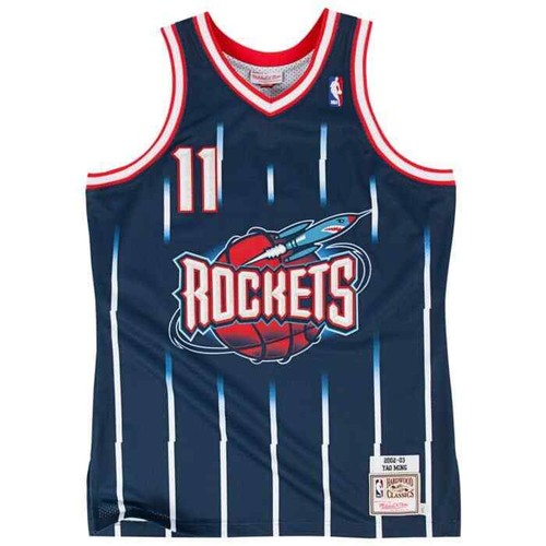 Yao Ming Houston Rockets 2003-04 Navy Mitchell & Ness Hardwood Classic Jersey - Picture 2 of 3