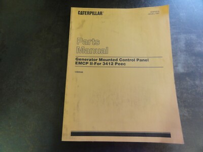 Caterpillar CAT Generator Control Panel EMCP-II 3412 Peec Parts Manual  SEBP2678