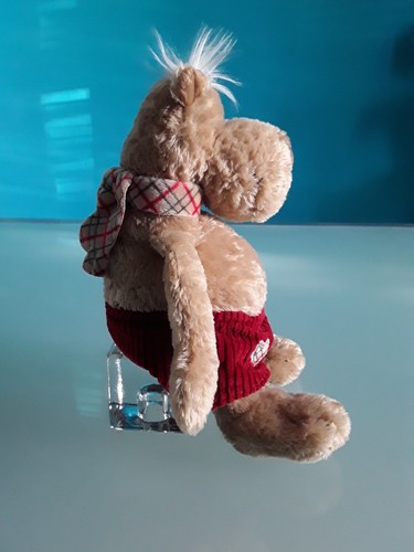 "NICI" peluche Orso "Rudolfo Valentino", 2002, colore marrone chiaro, h.22 cm. - Imagen 3 de 12