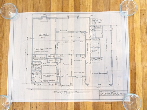 6 Architectural Hand Drawings Exterior Interior 30"x22.5" New York Estate Find 4 - Picture 11 of 24