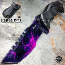 9" CSGO Tactical Tracker Huntsman Spring Assisted Folding Pocket Knife Doppler