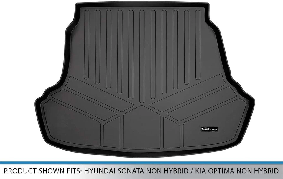 Tapete de assoalho MAXLINER forro de porta-malas de carga preto para 2015-2019 Hyundai Sonata - D0218 - Imagem 2 de 4