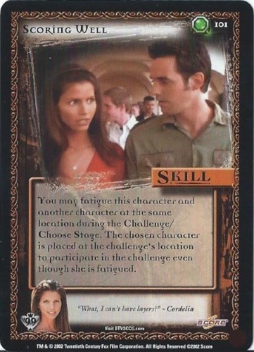 BUFFY THE VAMPIRE SLAYER COLLECTIBLE CARD GAME - CLASS OF '99 (SCORE - 2002) - Picture 108 of 171