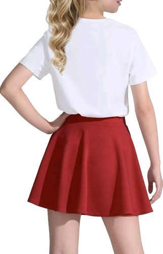 KEREDA Girls Casual Mini High Waist Stretchy Flared Pleated Skirt Size 12-13 - Picture 10 of 11