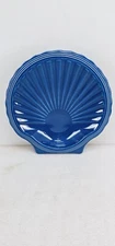 FIESTA lapis blue SHELL appetizer cookie snack PLATE NEW 8.25"
