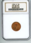 1944 s 1c MS 66 RD Wheat penny