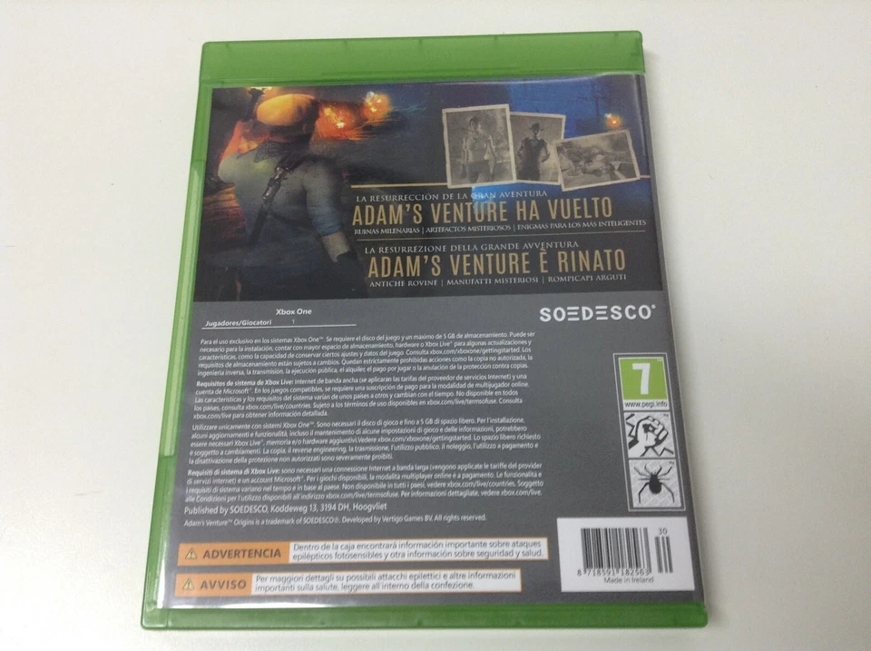 ADAM'S VENTURE ORIGINS  . Pal España  . Envio Certificado . Paypal, foto 2 de 3
