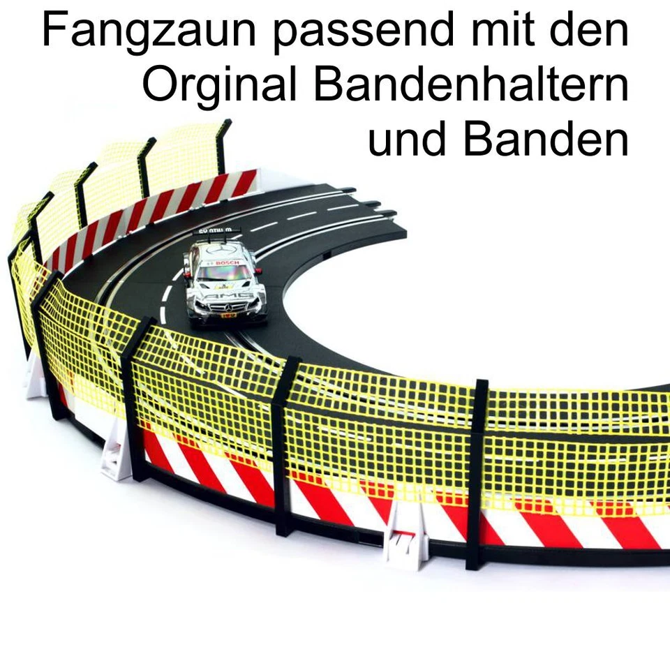 Fangzaun 2m für Carrera Digital 124 132 EVO Kurven Geraden Zaun Leitplanke Bande - Bild 2 von 4