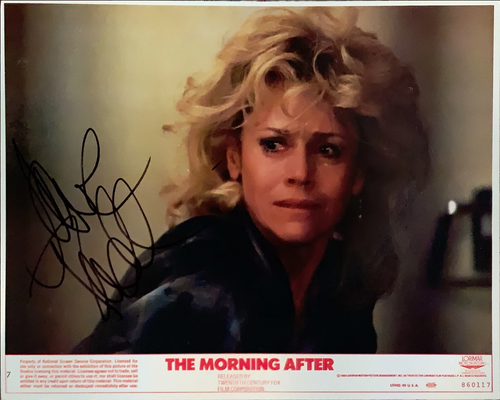 Jane Fonda signed The Morning After 11x14 Vintage Lobby Card In Person - 第 1/2 張圖片