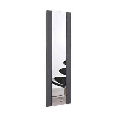 Anthracite Aluminium Mirrored Radiator Vertical Designer 465mm x