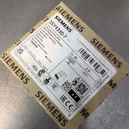 Siemens 5SY4330-7 Circuit Breaker Loc4D3 - Picture 3 of 4