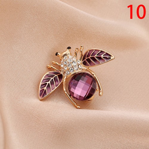 Spilla Cristallo Smalto Animale Insetto Api Corsetto Donna Matrimonio Gioielli Regalo - Foto 22 di 36