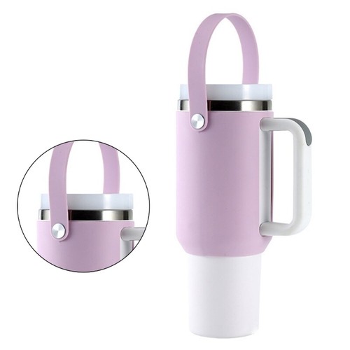 Silicone Water Bottle Sleeve with Handle Carriers Bag Accessory Silicone Sleeve - Picture 4 of 12