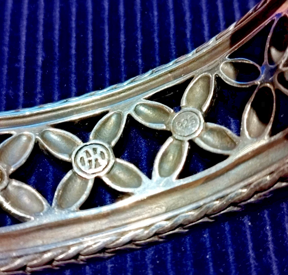 Brazalete brazalete de plata esterlina de oro de 18 quilates de diseñador John Hardy Kawung Foto 4 de 4