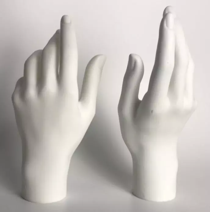 Hand Mannequin Female Arm Display Base Gloves Jewelry Models 21cm Plastic 1  Pair