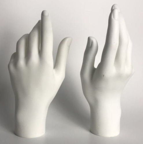 Mannequin à main femme affichage bras gants de base bijoux modèles 21 cm plastique 1 paire - Photo 1 sur 12