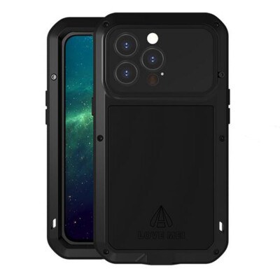 Alu Metall Case Handy Schutz Hülle Bumper Cover Echt Folie Powerful Etui Outdoor