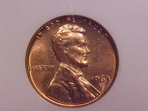 1963 D LINCOLN CENT - NGC MS 66 RD - SEE PICS! - (G1504)