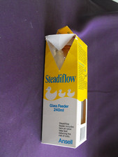 1990's Vintage Ansell Steadiflow 240ml Glass Feeder (baby bottle)