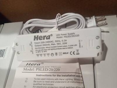 Hera LED POWER SUPPLY MODEL: PSLED/20/220