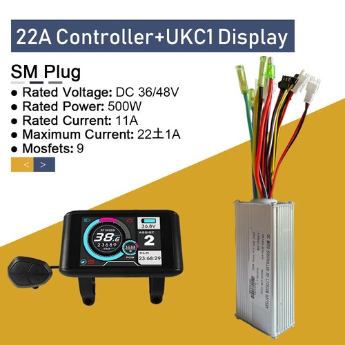 Ebike Sine Wave Controller 36V/48V 15A-35A with LCD Display for 250W-1500W Motor - Picture 14 of 39