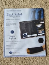 New Creative Memories 8 1/2 x 11  Black RULED PAGES  5 sheets