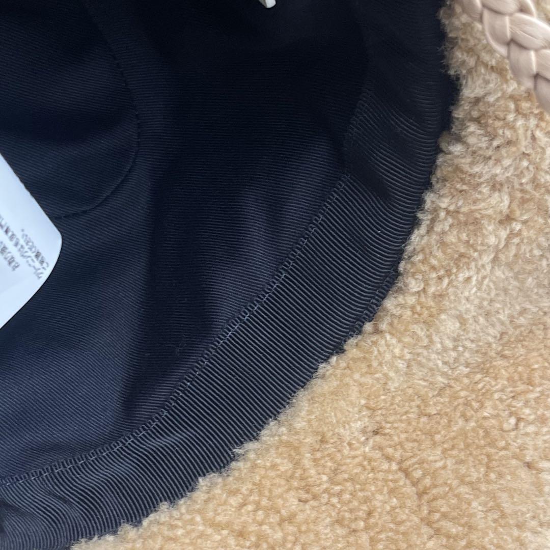 Bally Shearling Hat Camel