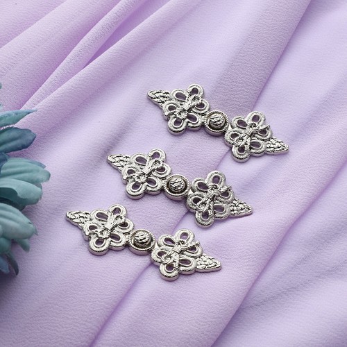 Unisex Wirbel Clips Strickjacke Verschlüsse Kleiderverschlüsse Knöpfe Frosch-Knopf Metall - Bild 37 von 73